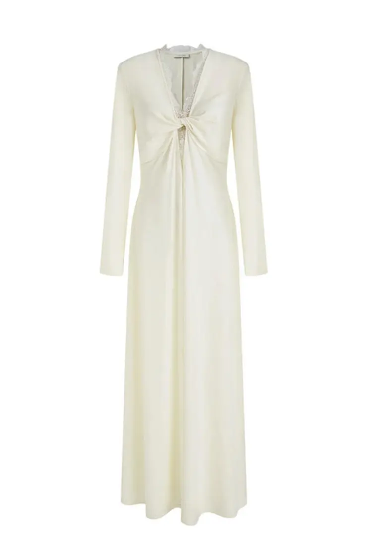 แม็กซี่เดรสลูกไม้ต่อสตรี